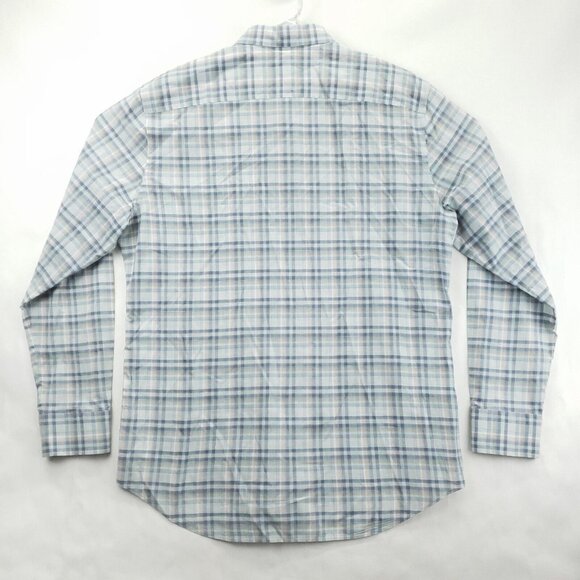 Zachary Prell Shirt Mens Large Blue Plaid Cotton Regular Fit Classic Button-Up - Picture 2 of 12